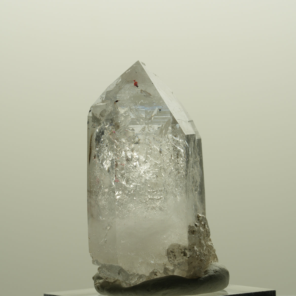 Enhydro Harlekin Phantom Amethyst mit Analcim, große Blase Streep Mine, Namibia 41*24*25mm #14824