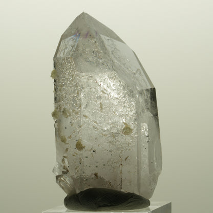 Harlekin Lemurian Phantom Amethyst mit Analcim, Prehnit Streep Mine, Namibia 56*31*27mm #14825