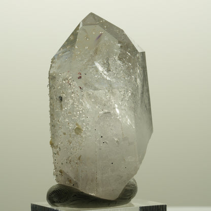 Harlekin Lemurian Phantom Amethyst mit Analcim, Prehnit Streep Mine, Namibia 56*31*27mm #14825