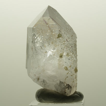 Harlekin Lemurian Phantom Amethyst mit Analcim, Prehnit Streep Mine, Namibia 56*31*27mm #14825