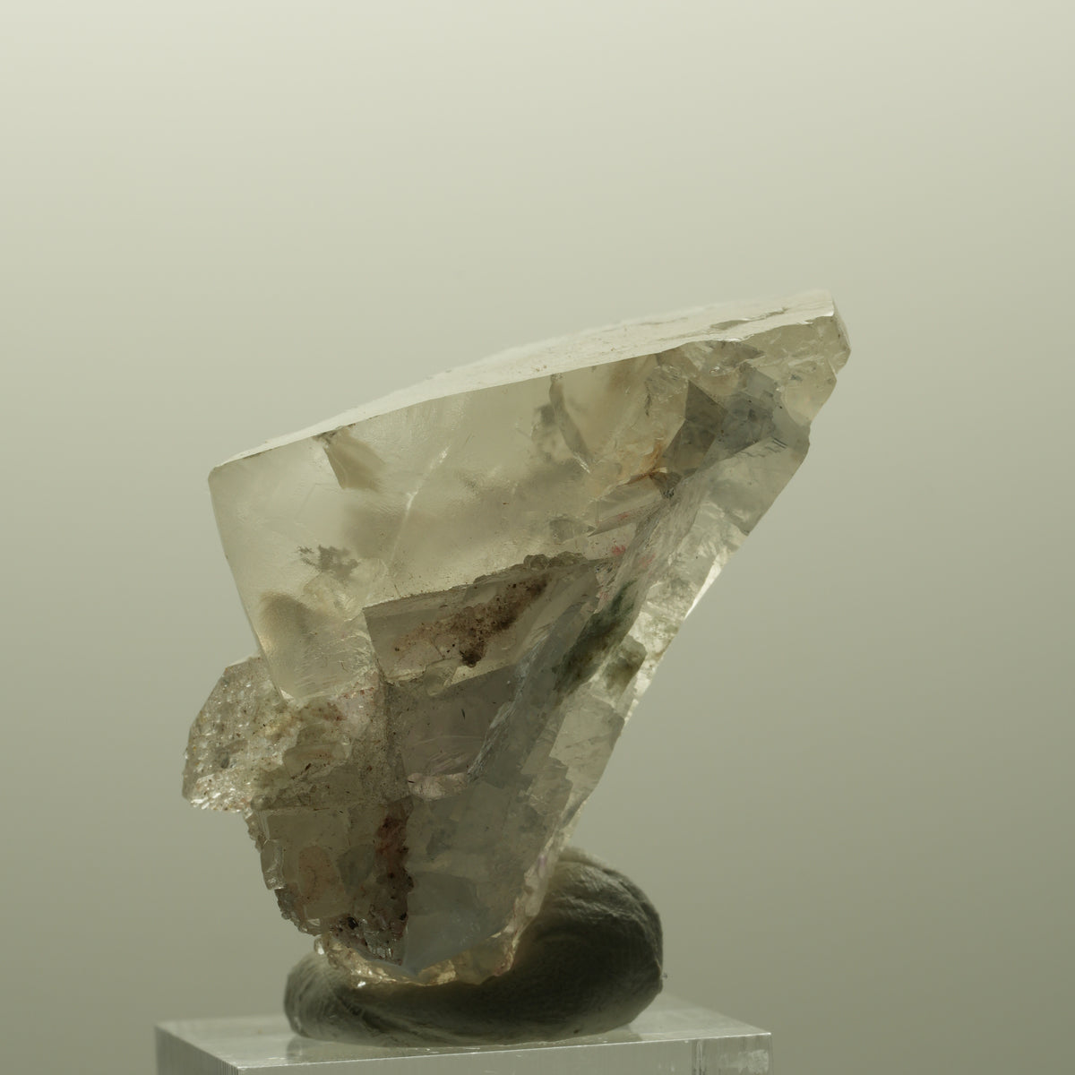 Harlekin Phantom Amethyst mit Analacim, Calcit Würfel Streep Mine, Namibia 48*42*26mm #14826