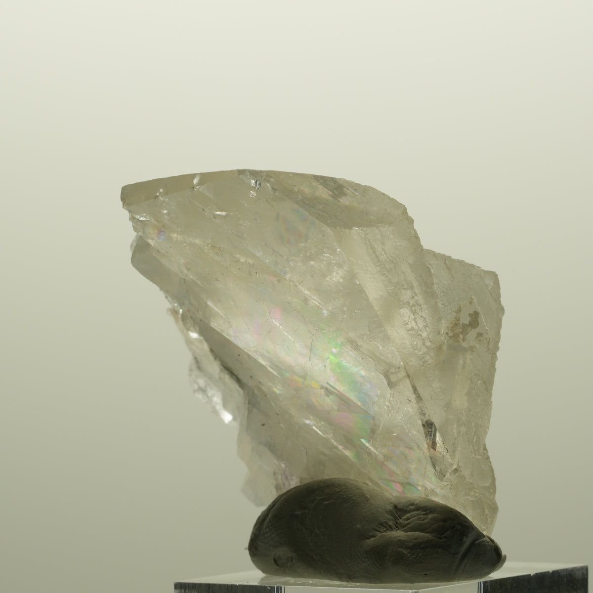 Harlekin Phantom Amethyst mit Analacim, Calcit Würfel Streep Mine, Namibia 48*42*26mm #14826