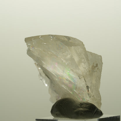Harlekin Phantom Amethyst mit Analacim, Calcit Würfel Streep Mine, Namibia 48*42*26mm #14826