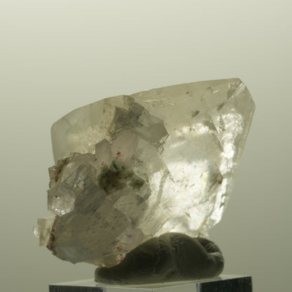 Harlekin Phantom Amethyst mit Analacim, Calcit Würfel Streep Mine, Namibia 48*42*26mm #14826