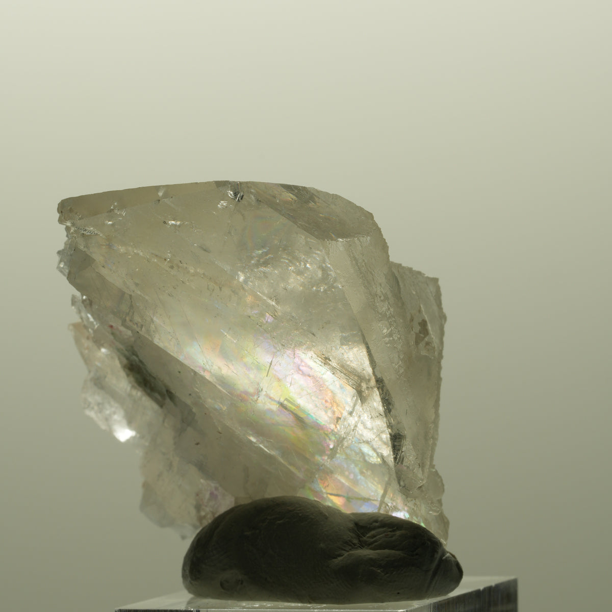 Harlekin Phantom Amethyst mit Analacim, Calcit Würfel Streep Mine, Namibia 48*42*26mm #14826