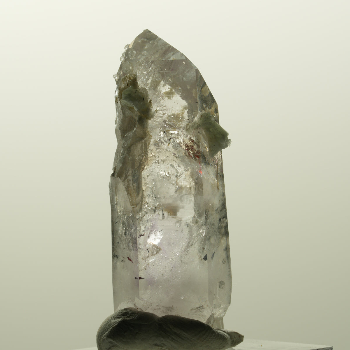 Enhydro Harlekin Phantom Amethyst Analcim Prehnit, 1x Blase Streep Mine Namibia 44*17*14mm #14827
