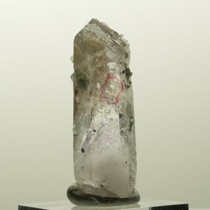 Enhydro Harlekin Phantom Amethyst Analcim Prehnit, 1x Blase Streep Mine Namibia 44*17*14mm #14827