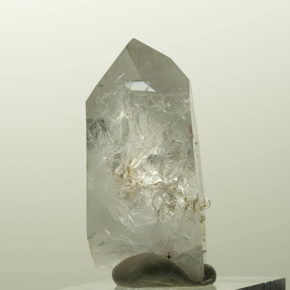 Enhydro Skelett Phantom Rauchquarz mit Epidot, 1x Blase Streep Mine, Namibia 40*23*23mm #14828