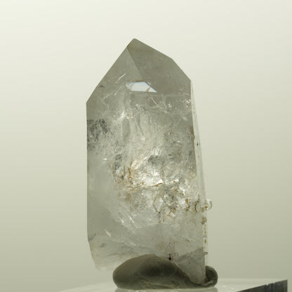 Enhydro Skelett Phantom Rauchquarz mit Epidot, 1x Blase Streep Mine, Namibia 40*23*23mm #14828