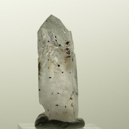 Harlekin Skelett Phantom Amethyst mit Epidot Streep Mine, Goboboseb, Namibia 43*16*13mm #14829
