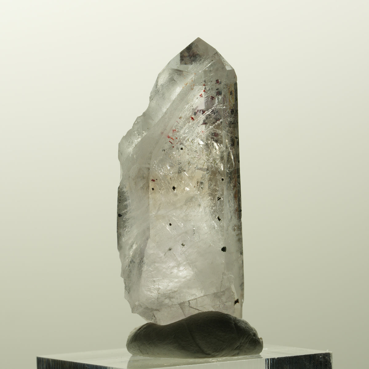 Harlekin Skelett Phantom Amethyst mit Epidot Streep Mine, Goboboseb, Namibia 43*16*13mm #14829