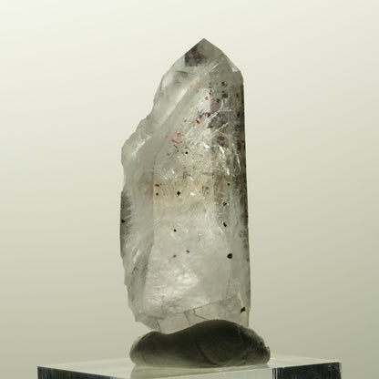 Harlekin Skelett Phantom Amethyst mit Epidot Streep Mine, Goboboseb, Namibia 43*16*13mm #14829