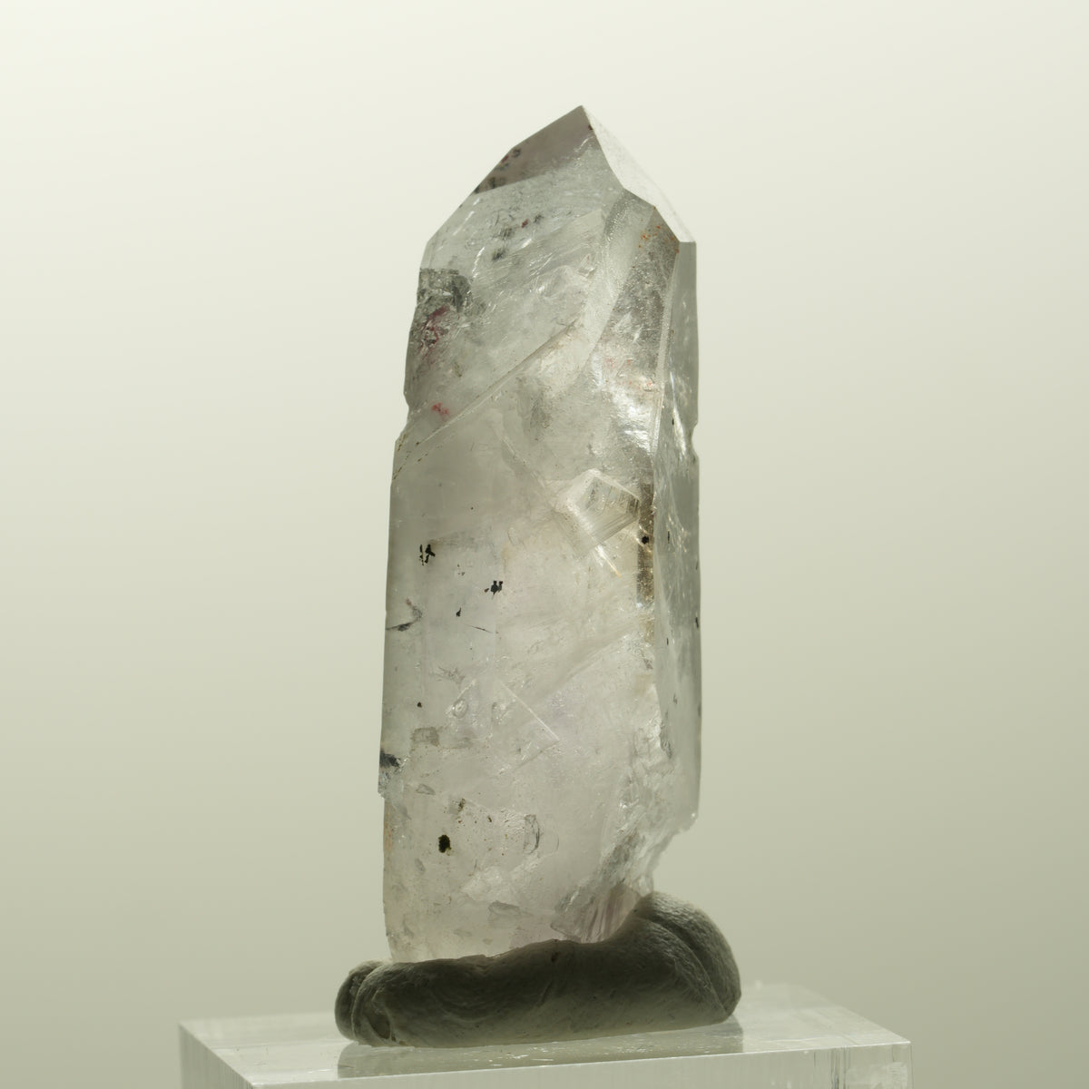 Harlekin Skelett Phantom Amethyst mit Epidot Streep Mine, Goboboseb, Namibia 43*16*13mm #14829