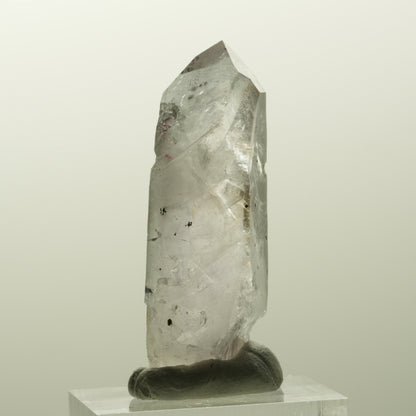 Harlekin Skelett Phantom Amethyst mit Epidot Streep Mine, Goboboseb, Namibia 43*16*13mm #14829