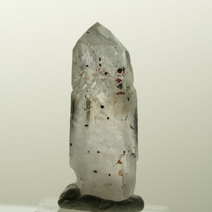 Harlekin Skelett Phantom Amethyst mit Epidot Streep Mine, Goboboseb, Namibia 43*16*13mm #14829