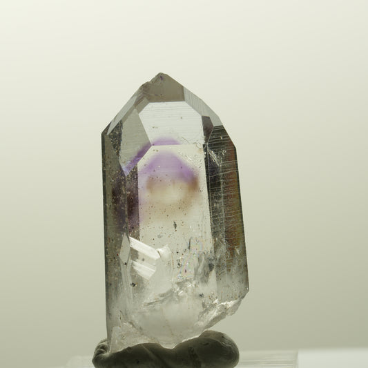 Lemurian Phantom Amethyst mit Analcim, Hämatit Streep Mine, Goboboseb, Namibia 38*17*16mm #14830