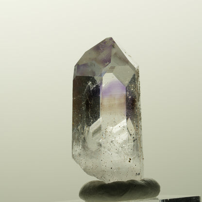 Lemurian Phantom Amethyst mit Analcim, Hämatit Streep Mine, Goboboseb, Namibia 38*17*16mm #14830