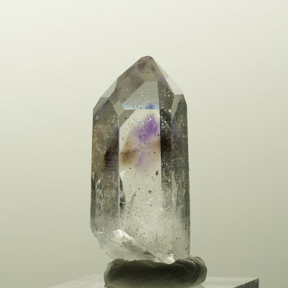 Lemurian Phantom Amethyst mit Analcim, Hämatit Streep Mine, Goboboseb, Namibia 38*17*16mm #14830