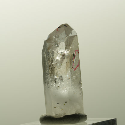 Enhydro Harlekin Lemurian Phantom Rauchquarz, Prehnit Streep Mine, Namibia 37*16*13mm #14831