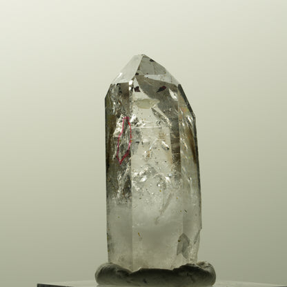 Enhydro Harlekin Lemurian Phantom Rauchquarz, Prehnit Streep Mine, Namibia 37*16*13mm #14831