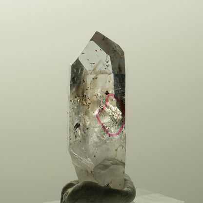 Enhydro Harlekin Skelett Phantom Amethyst , 2x Blase Streep Mine, Namibia 35*16*12mm #14832