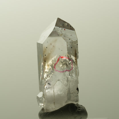 Enhydro Harlekin Skelett Phantom Amethyst , 2x Blase Streep Mine, Namibia 35*16*12mm #14832