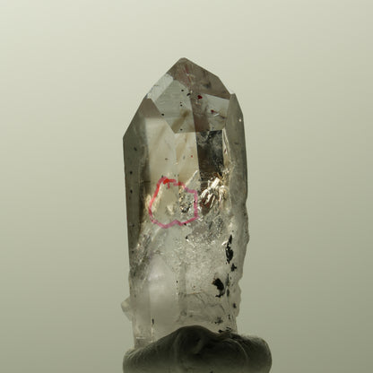 Enhydro Harlekin Skelett Phantom Amethyst , 2x Blase Streep Mine, Namibia 35*16*12mm #14832