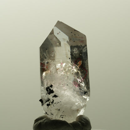 Enhydro Harlekin Skelett Phantom Amethyst , 2x Blase Streep Mine, Namibia 35*16*12mm #14832