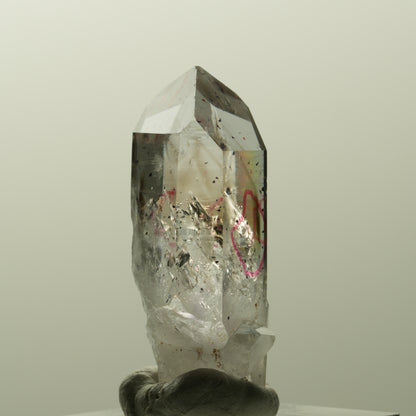 Enhydro Harlekin Skelett Phantom Amethyst , 2x Blase Streep Mine, Namibia 35*16*12mm #14832