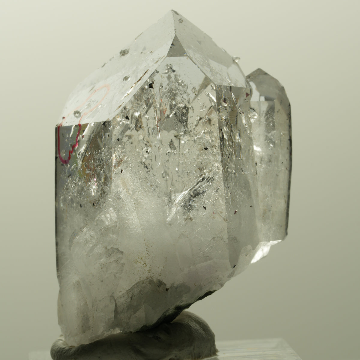 Enhydro Harlekin Phantom Amethyst mit Analcim, 1x Blase Streep Mine, Namibia 40*27*17mm #14833
