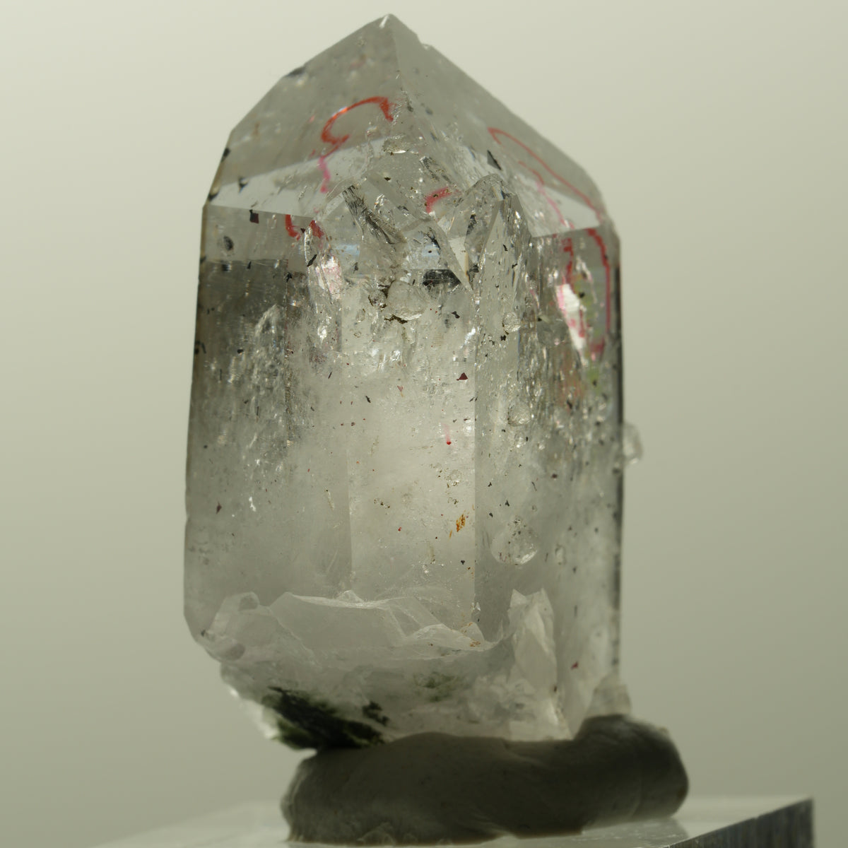 Enhydro Harlekin Phantom Amethyst mit Analcim, 1x Blase Streep Mine, Namibia 40*27*17mm #14833