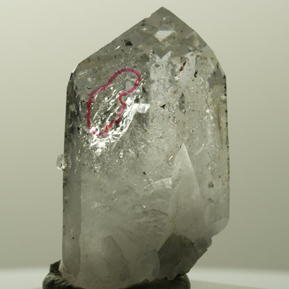 Enhydro Harlekin Phantom Amethyst mit Analcim, 1x Blase Streep Mine, Namibia 40*27*17mm #14833