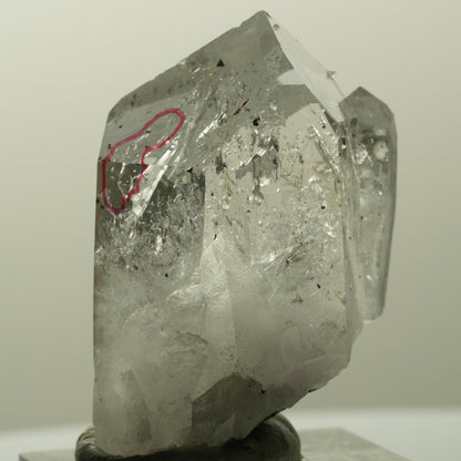 Enhydro Harlekin Phantom Amethyst mit Analcim, 1x Blase Streep Mine, Namibia 40*27*17mm #14833