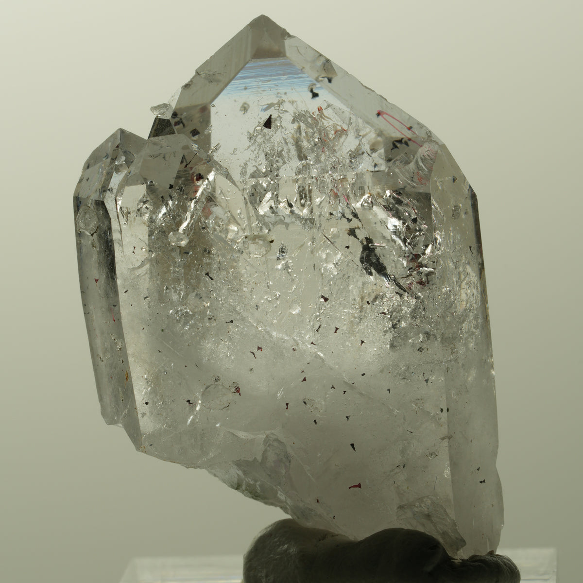 Enhydro Harlekin Phantom Amethyst mit Analcim, 1x Blase Streep Mine, Namibia 40*27*17mm #14833