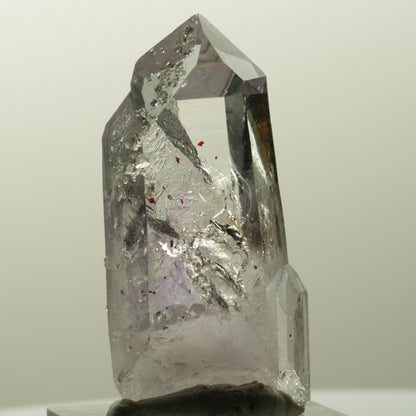 Harlekin Skelett Phantom Amethyst mit Analcim Streep Mine, Goboboseb, Namibia 45*23*16mm #14834