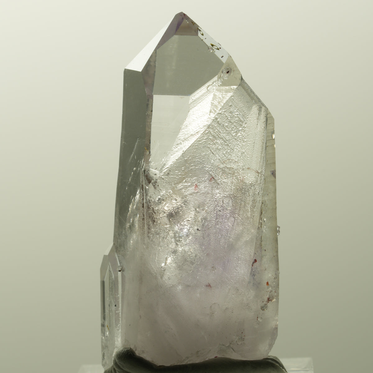 Harlekin Skelett Phantom Amethyst mit Analcim Streep Mine, Goboboseb, Namibia 45*23*16mm #14834