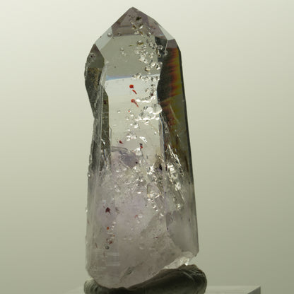 Harlekin Skelett Phantom Amethyst mit Analcim Streep Mine, Goboboseb, Namibia 45*23*16mm #14834