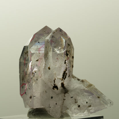 Enhydro Harlekin Phantom Amethyst, Prehnit Epidot 1x Blase Streep Mine, Namibia 36*37*23mm #14835