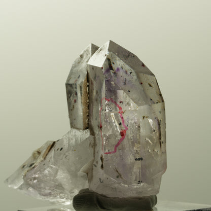 Enhydro Harlekin Phantom Amethyst, Prehnit Epidot 1x Blase Streep Mine, Namibia 36*37*23mm #14835