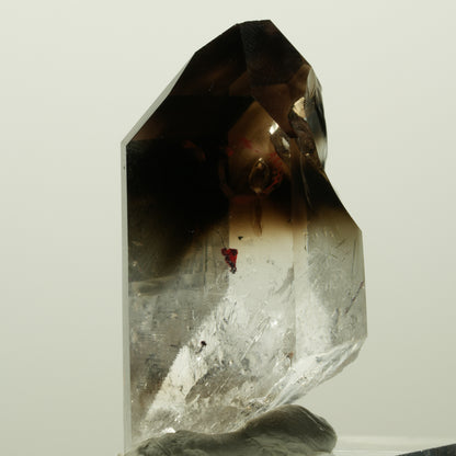 Enhydro Harlekin Lemurian Phantom Rauchquarz, 1x Blase Streep Mine, Namibia 37*22*16mm #14836