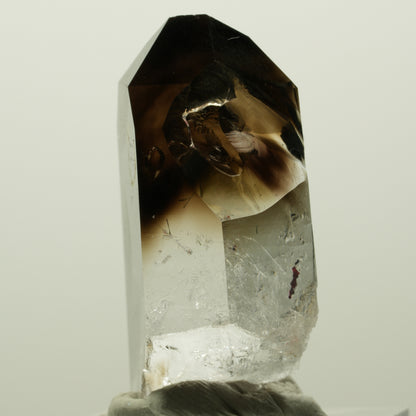 Enhydro Harlekin Lemurian Phantom Rauchquarz, 1x Blase Streep Mine, Namibia 37*22*16mm #14836