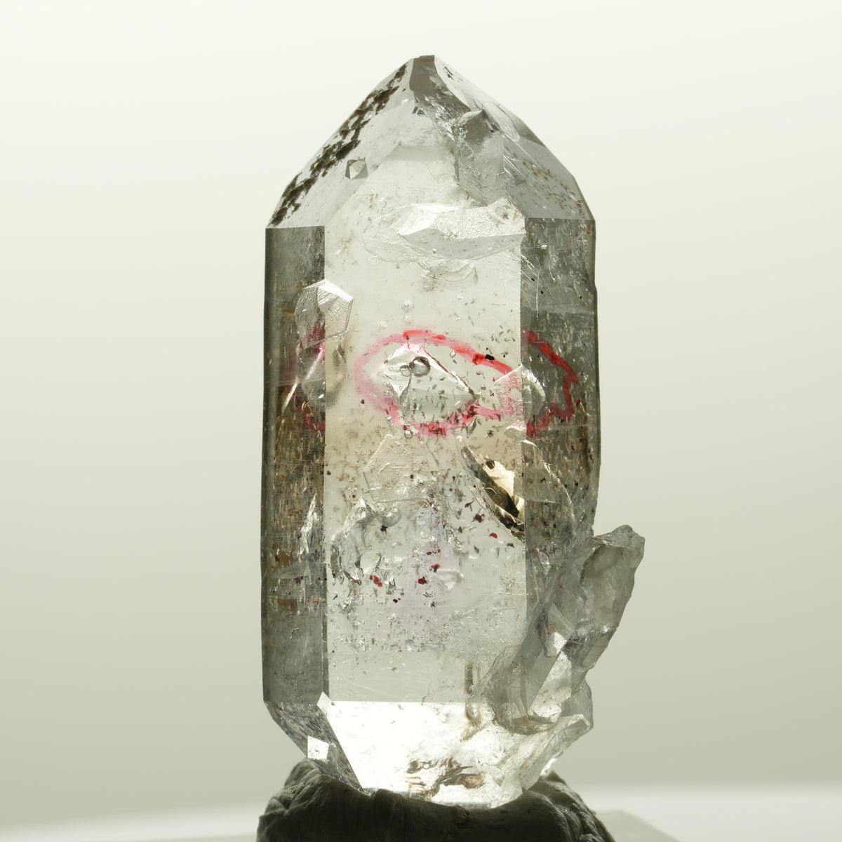 Enhydro Skelett Phantom Amethyst Doppelender, 1x Blase Goboboseb, Namibia 41*20*16mm #14837