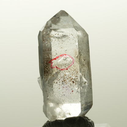 Enhydro Skelett Phantom Amethyst Doppelender, 1x Blase Goboboseb, Namibia 41*20*16mm #14837
