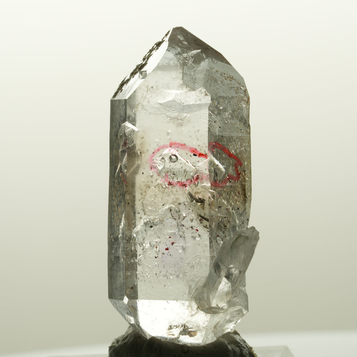 Enhydro Skelett Phantom Amethyst Doppelender, 1x Blase Goboboseb, Namibia 41*20*16mm #14837
