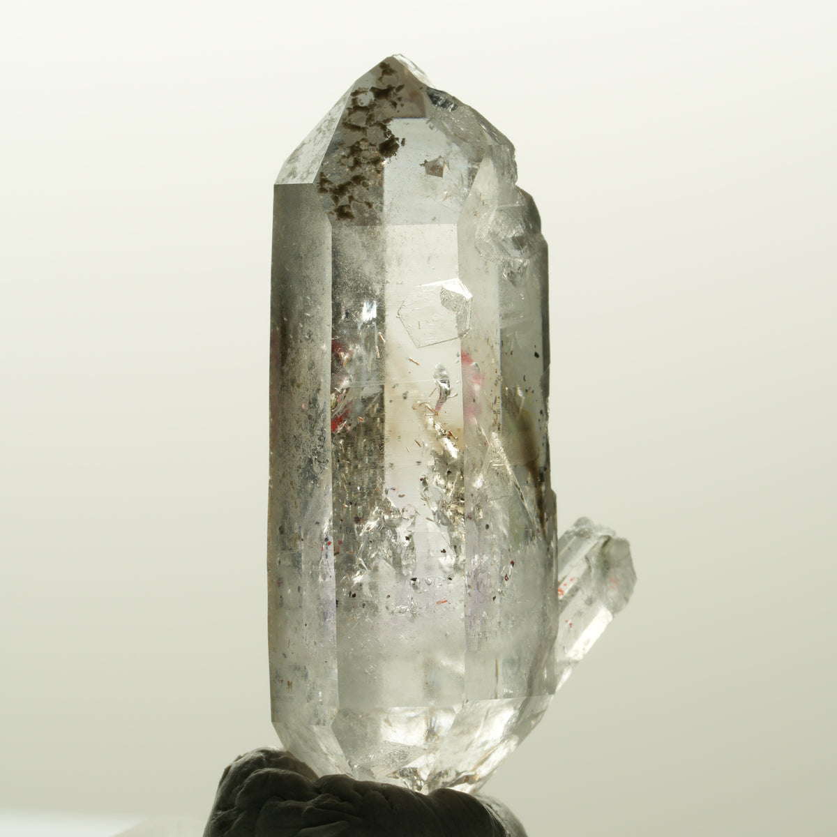 Enhydro Skelett Phantom Amethyst Doppelender, 1x Blase Goboboseb, Namibia 41*20*16mm #14837