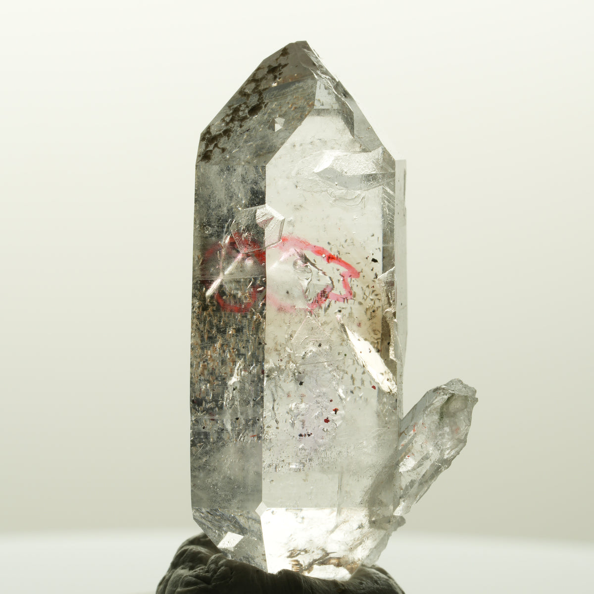 Enhydro Skelett Phantom Amethyst Doppelender, 1x Blase Goboboseb, Namibia 41*20*16mm #14837