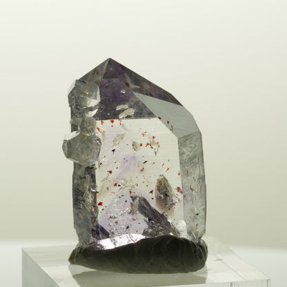 Harlekin Skelett Phantom Amethyst mit Analcim Streep Mine, Goboboseb, Namibia 29*20*12mm #14838