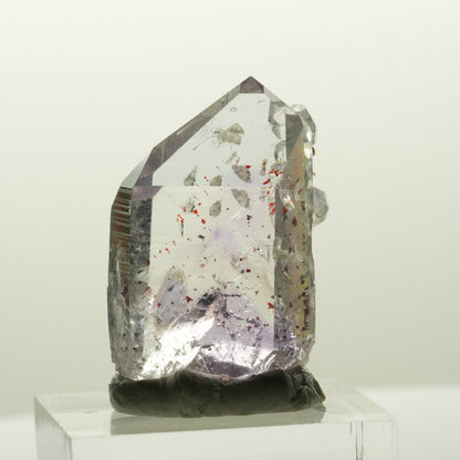 Harlekin Skelett Phantom Amethyst mit Analcim Streep Mine, Goboboseb, Namibia 29*20*12mm #14838
