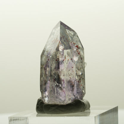 Harlekin Skelett Phantom Amethyst mit Analcim Streep Mine, Goboboseb, Namibia 29*20*12mm #14838