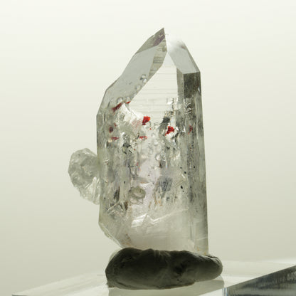 Harlekin Lemurian Phantom Amethyst mit Analcim, Prehnit Streep Mine, Namibia 35*20*13mm #14839
